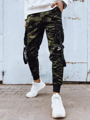 Pánské kalhoty DSTREET ZELENÁ