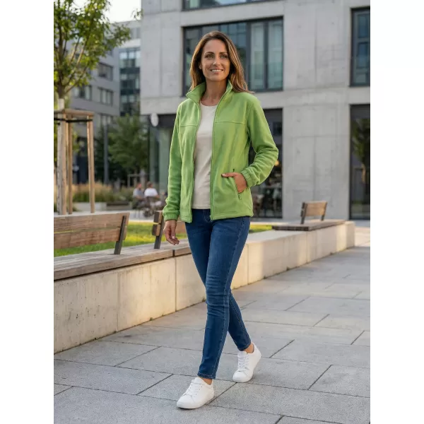  Dámská fleece mikina ALTISPORT NoPrint NP/ALW405 TRÁVOVĚ ZELENÁ 