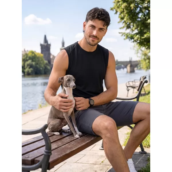  Pánské funkční tílko ALTISPORT NoPrint NP/ALM028 ČERNÁ 