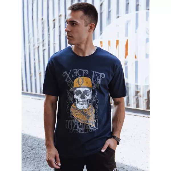  Pánské triko DSTREET TMAVĚ MODRÁ 