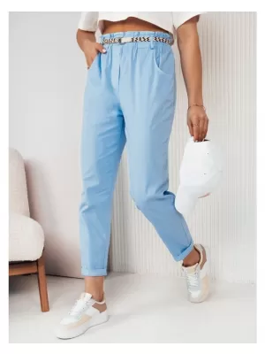 Dámské kalhoty casual DSTREET ERLON SVĚTLE MODRÁ