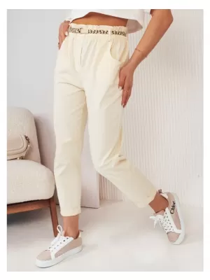 Dámské kalhoty casual DSTREET ERLON ŽLUTÁ