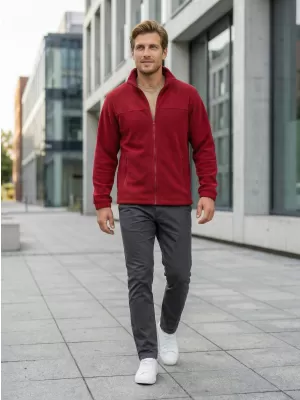 Pánská fleece mikina ALTISPORT NoPrint NP/ALM105 MARLBORO ČERVENÁ