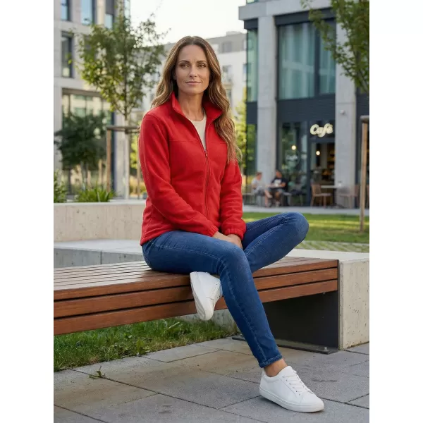  Dámská fleece mikina ALTISPORT NoPrint NP/ALW405 ČERVENÁ 