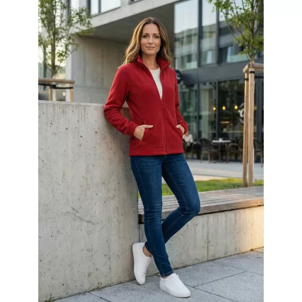  Dámská fleece mikina ALTISPORT NoPrint NP/ALW405 MARLBORO ČERVENÁ 