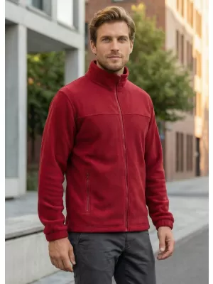 Pánská fleece mikina ALTISPORT NoPrint NP/ALM105 MARLBORO ČERVENÁ