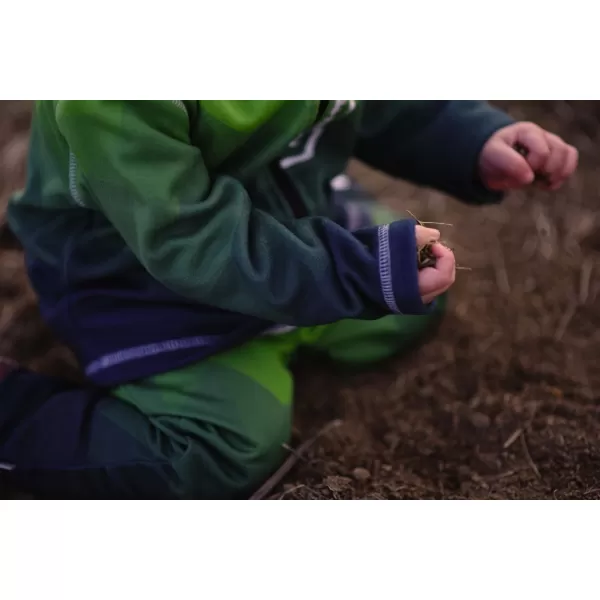  Dětská fleecová mikina WAMU MOZAIKA ZELENÁ 
