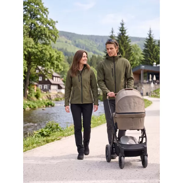  Pánská softshellová bunda ALTISPORT NoPrint NP/ALM225 MILITARY 