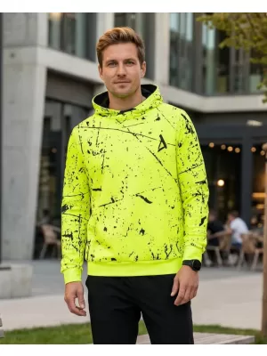 Pánská funkční mikina premium ALTISPORT VOJ/ALM034MI01 NEON-ŽLUTÁ
