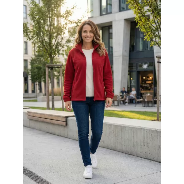  Dámská fleece mikina ALTISPORT NoPrint NP/ALW405 MARLBORO ČERVENÁ 
