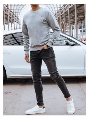 Pánská mikina DSTREET SVĚTLE ŠEDÁ