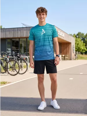 Pánské funkční triko premium ALTISPORT VOJ/ALM031TR01 EMERALD/MODRÁ