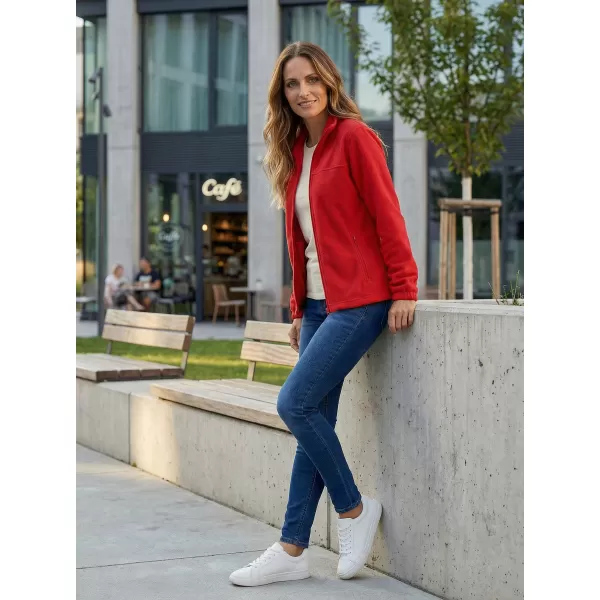  Dámská fleece mikina ALTISPORT NoPrint NP/ALW405 ČERVENÁ 
