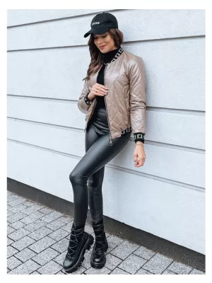 Dámská bunda DSTREET BASEBALL KARAMELOVÁ