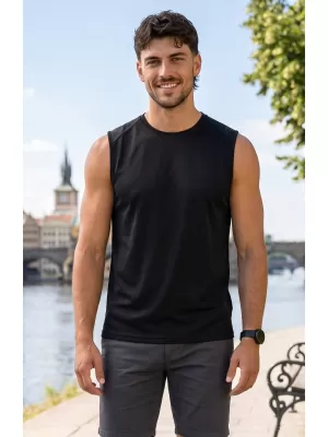 Pánské funkční tílko ALTISPORT NoPrint NP/ALM028 ČERNÁ