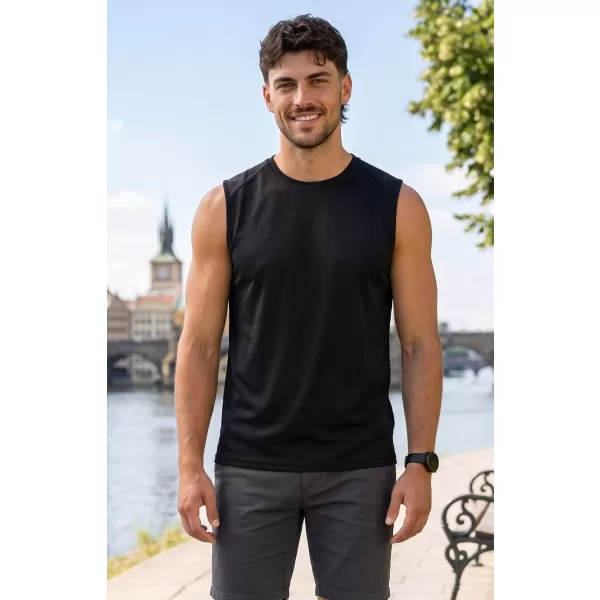  Pánské funkční tílko ALTISPORT NoPrint NP/ALM028 ČERNÁ 