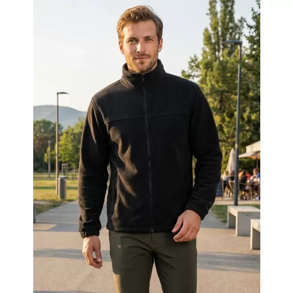  Pánská fleece mikina ALTISPORT NoPrint NP/ALM105 ČERNÁ 