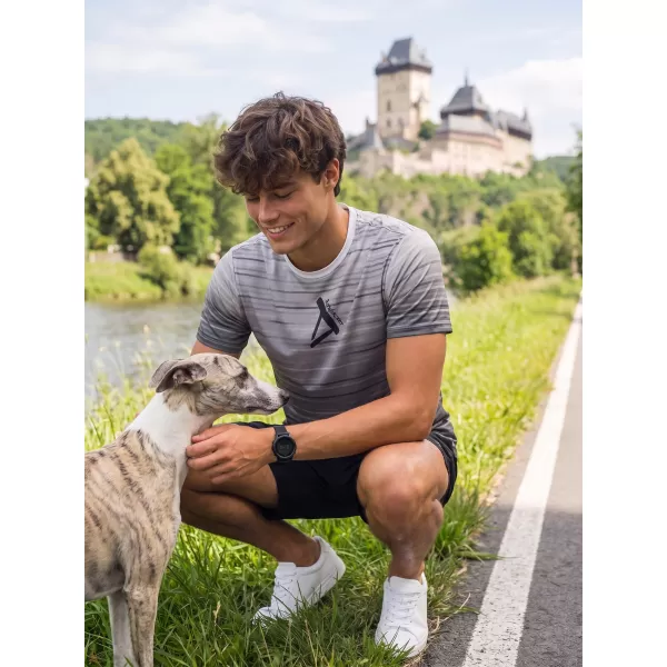  Pánské funkční triko premium ALTISPORT VOJ/ALM031TR01 ČERNOBÍLÁ 
