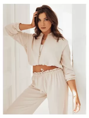 Dámská bunda DSTREET MADDIE BÉŽOVÁ