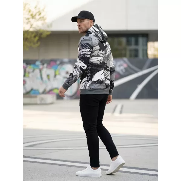  Pánská mikina premium ALTISPORT VOJ/ALM014MI01 ČERNOŠEDÁ 