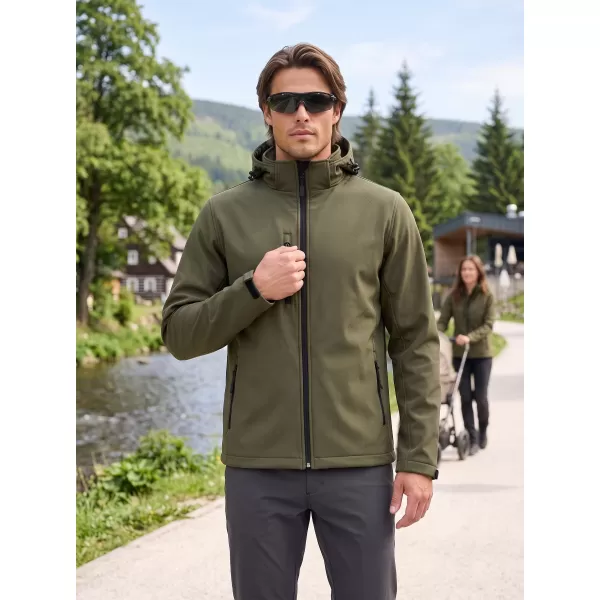  Pánská softshellová bunda ALTISPORT NoPrint NP/ALM225 MILITARY 