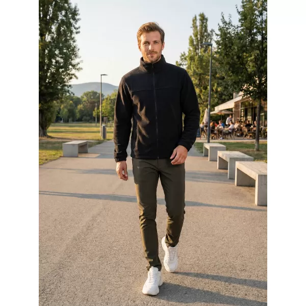  Pánská fleece mikina ALTISPORT NoPrint NP/ALM105 ČERNÁ 