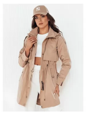 Dámská parka DSTREET BRENS BÉŽOVÁ
