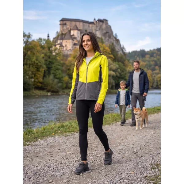  Dámská bunda ALTISPORT NoPrint NP/ALW935 NEON YELLOW 