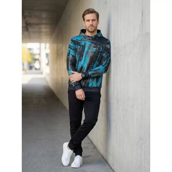  Pánská mikina premium ALTISPORT VOJ/ALM010MI01 ČERNÁ/EMERALD 