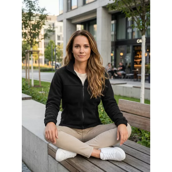  Dámská fleece mikina ALTISPORT NoPrint NP/ALW405 ČERNÁ 