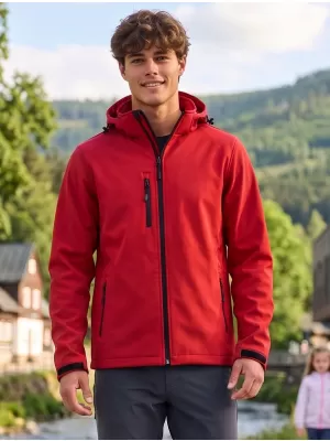 Pánská softshellová bunda ALTISPORT NoPrint NP/ALM225 ČERVENÁ