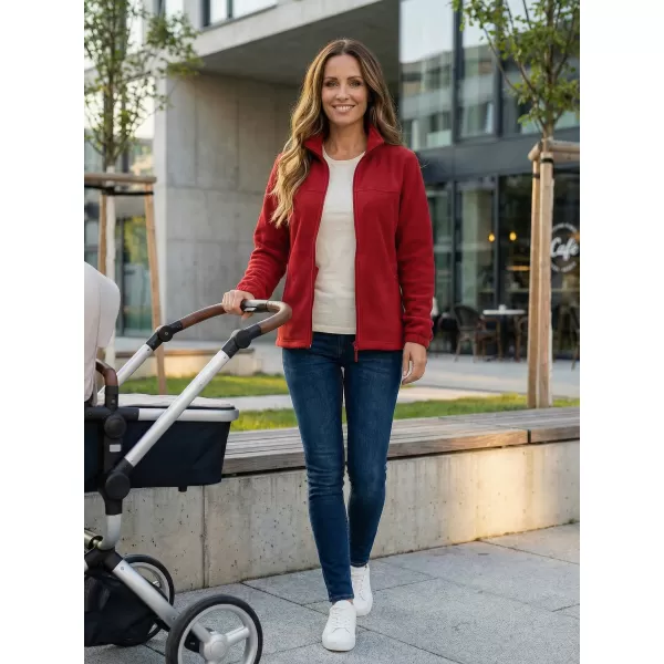 Dámská fleece mikina ALTISPORT NoPrint NP/ALW405 MARLBORO ČERVENÁ 