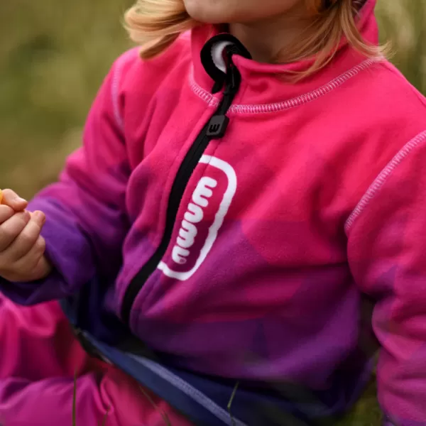  Dětská fleecová mikina WAMU MOZAIKA FIALOVÁ 