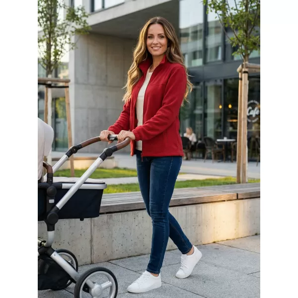  Dámská fleece mikina ALTISPORT NoPrint NP/ALW405 MARLBORO ČERVENÁ 