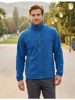 Pánská fleece mikina ALTISPORT NoPrint NP/ALM105 AZUROVĚ MODRÁ