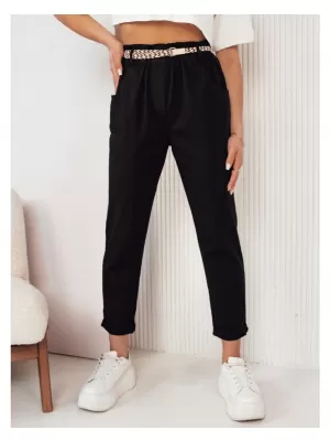Dámské kalhoty casual DSTREET ERLON ČERNÁ