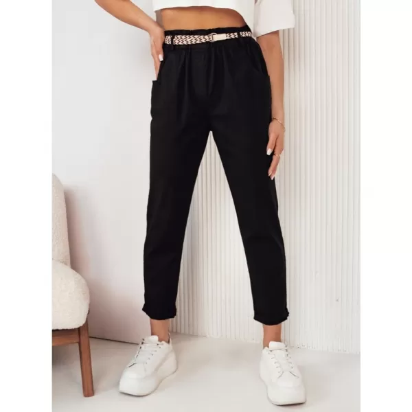  Dámské kalhoty casual DSTREET ERLON ČERNÁ 