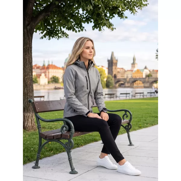  Dámská softshellová bunda ALTISPORT NoPrint NP/ALW125 OCELOVĚ ŠEDÁ 
