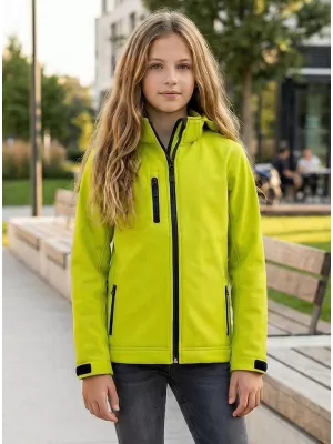 Dětská softshellová bunda ALTISPORT NoPrint NP/ALK535 LIMETKOVÁ