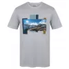 Pánské triko HUSKY TEE SKYLINE M LIGHT GREY