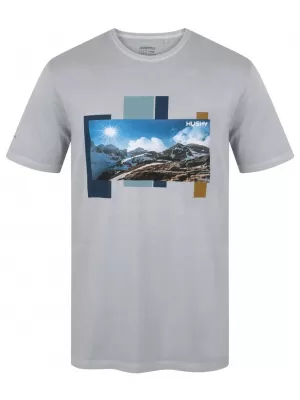 Pánské triko HUSKY TEE SKYLINE M LIGHT GREY
