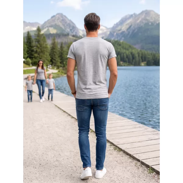  Pánské triko ALTISPORT NoPrint NP/ALM361 SVĚTLÝ MELÍR 