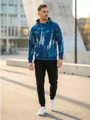 Pánská mikina premium ALTISPORT VOJ/ALM010MI01 EMERALD/MODRÁ