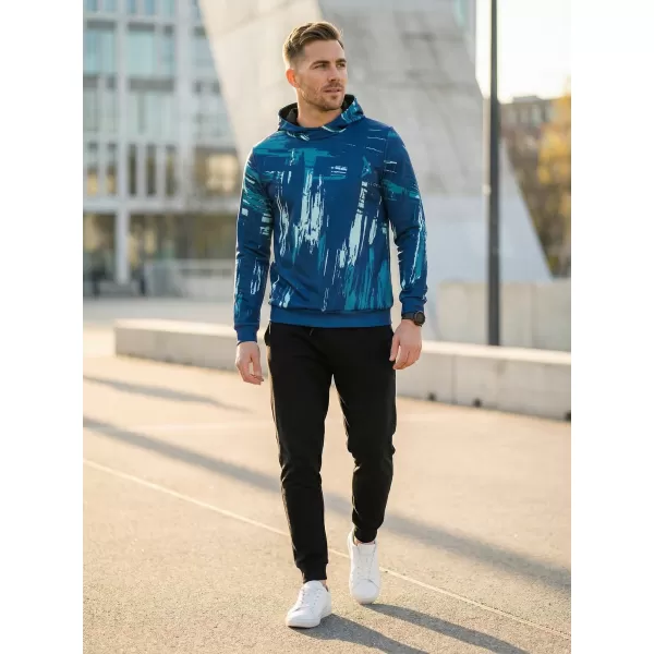 Pánská mikina premium ALTISPORT VOJ/ALM010MI01 EMERALD/MODRÁ 
