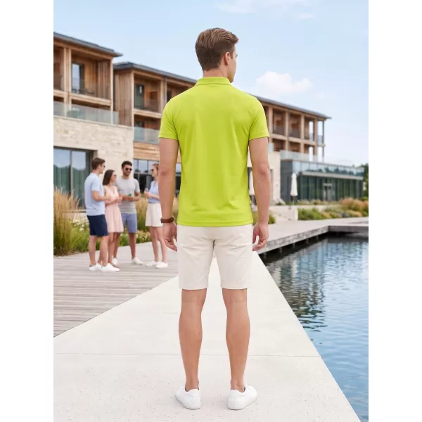  Pánské triko s límečkem ALTISPORT NoPrint NP/ALM712 LIME 