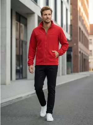 Pánská fleece mikina ALTISPORT NoPrint NP/ALM105 ČERVENÁ