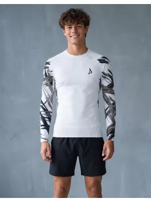 Pánské funkční kompresní tričko premium ALTISPORT VOJ/ALM039TR03 BÍLÁ