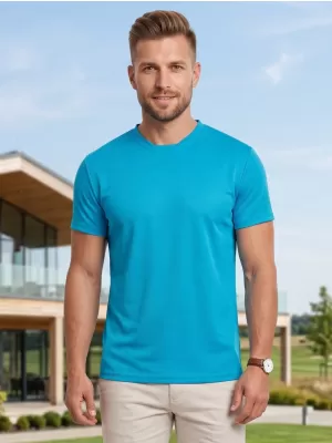Pánské funkční triko ALTISPORT NoPrint NP/ALM421 TYRKYSOVÁ