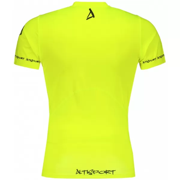  Pánské funkční kompresní tričko s krátkým rukávem premium ALTISPORT VOJ/ALM000TR04 NEON YELLOW 