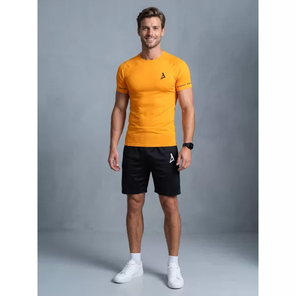 Pánské funkční kompresní tričko s krátkým rukávem premium ALTISPORT VOJ/ALM000TR04 ORANŽOVÁ 